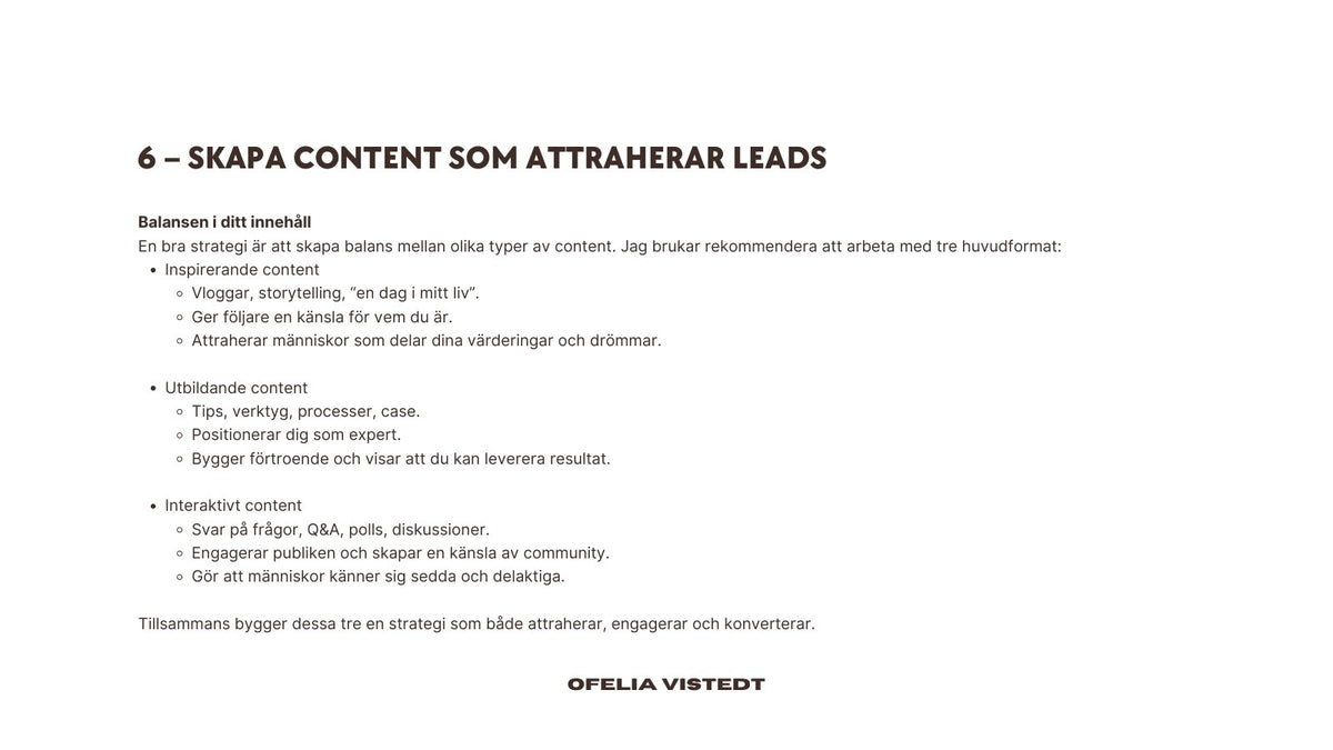 Balansen i ditt innehåll